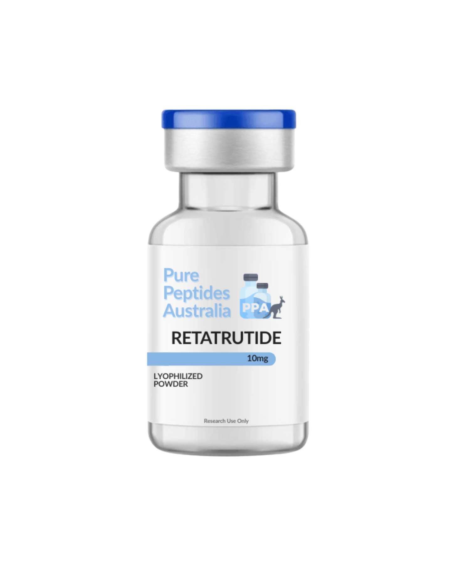 Retatrutide 10mg research peptide vial Australia – Pure Peptides supplier